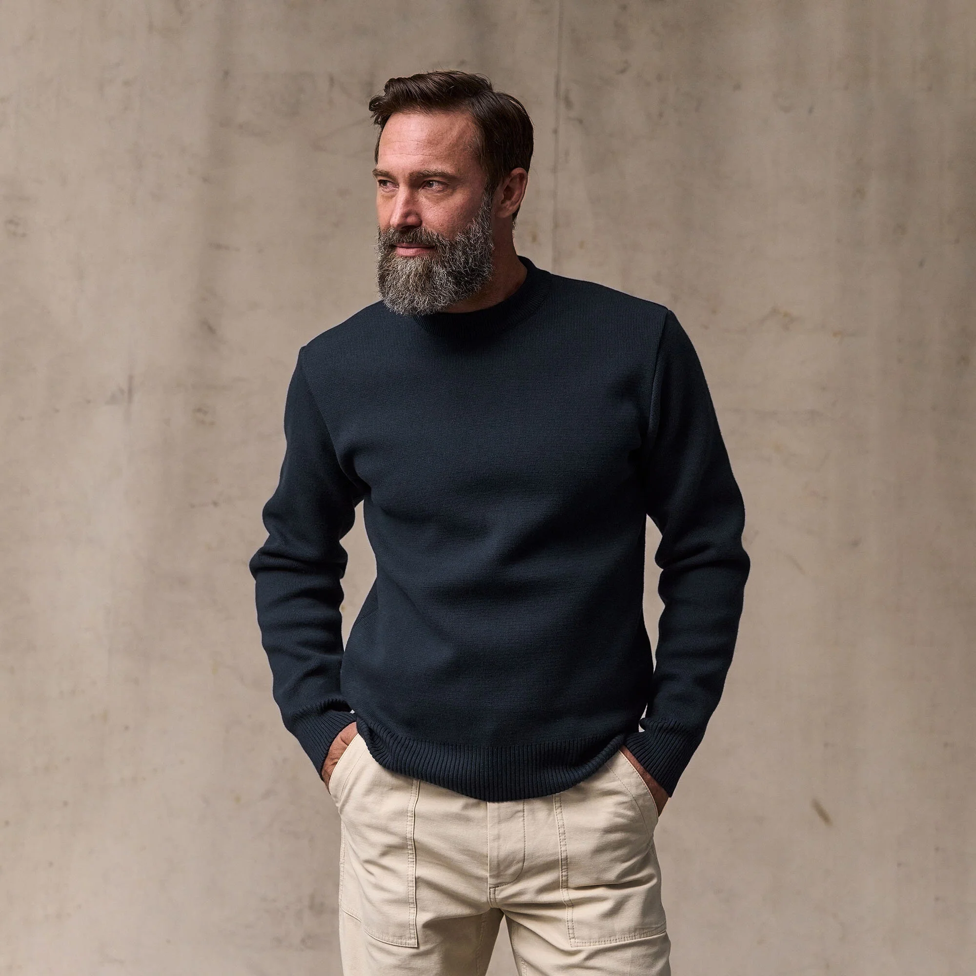 COTTON CREWNECK GUIDE SWEATER - Image 4