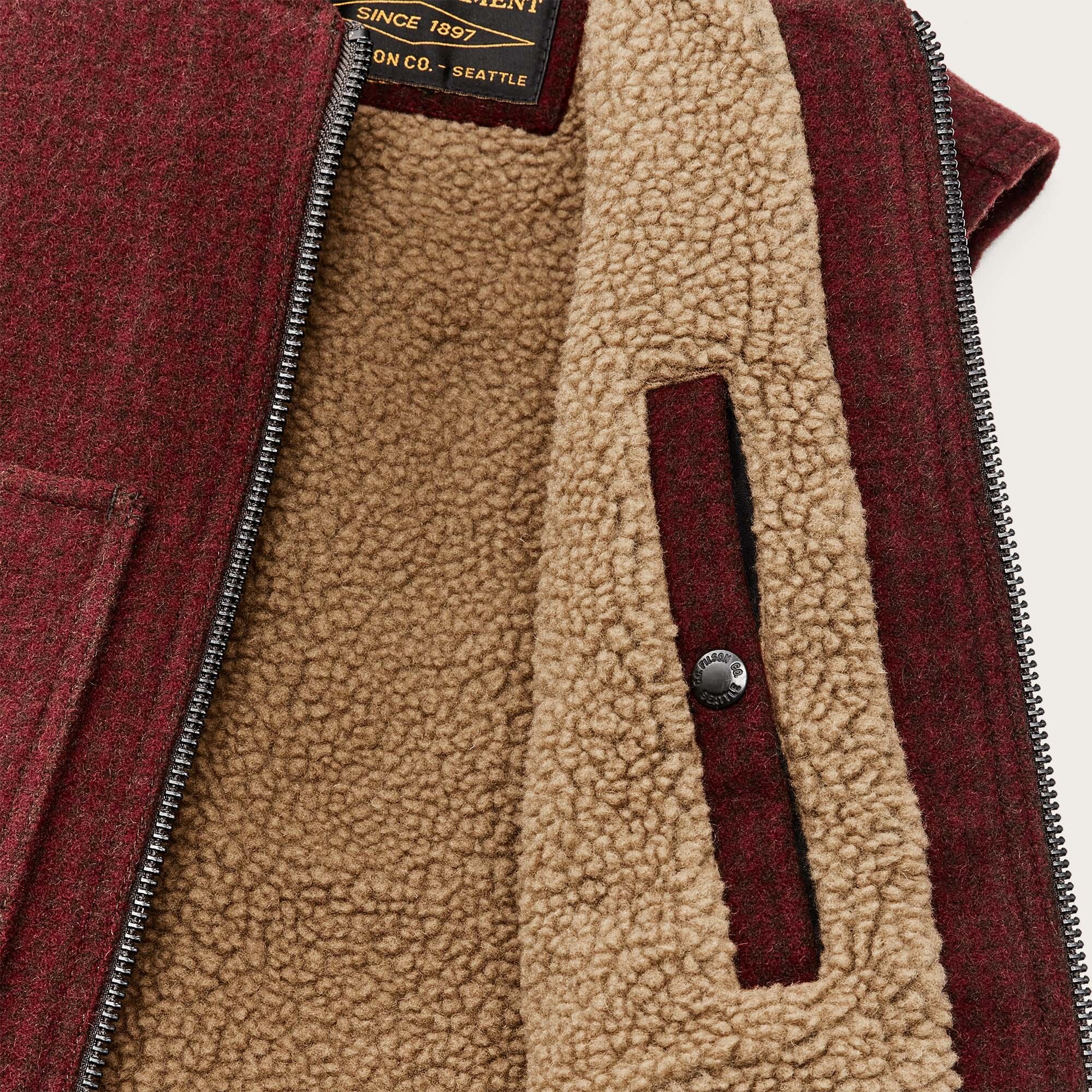 LINED MACKINAW WOOL WORK VEST - Image 4