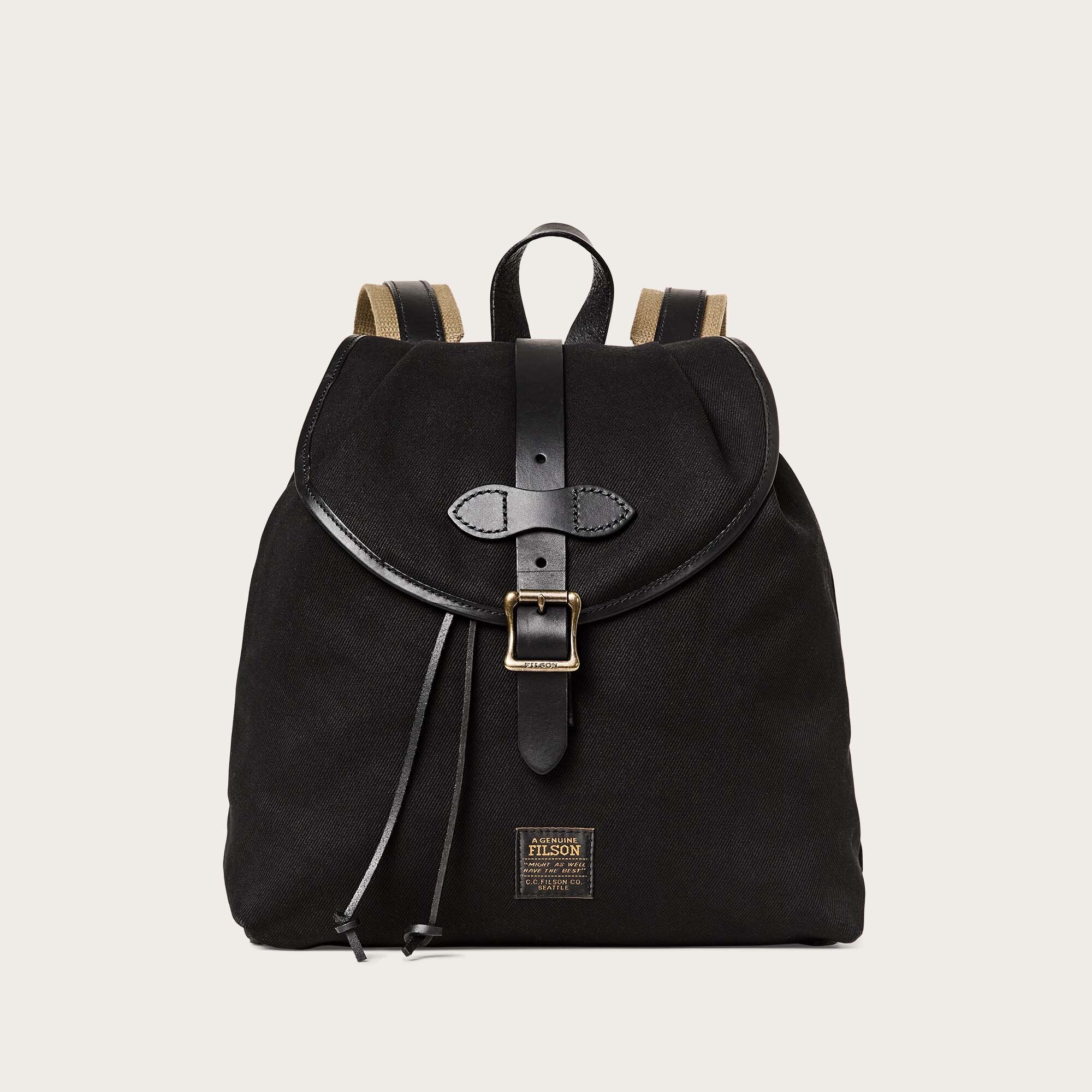 RUGGED TWILL DRAWSTRING BACKPACK